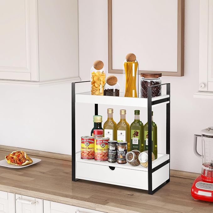 2-Tier Wooden Counter Shelf - Image 6