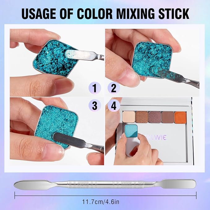 Black Refillable Magnetic Makeup Palette Empty – Medium | Empty Modular Makeup - Image 8