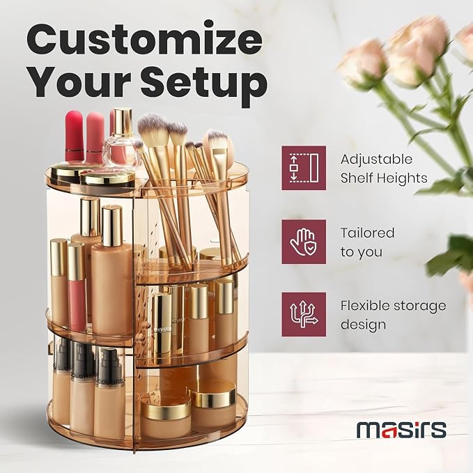 Masirs 360 Rotating Makeup Organizer - Image 3