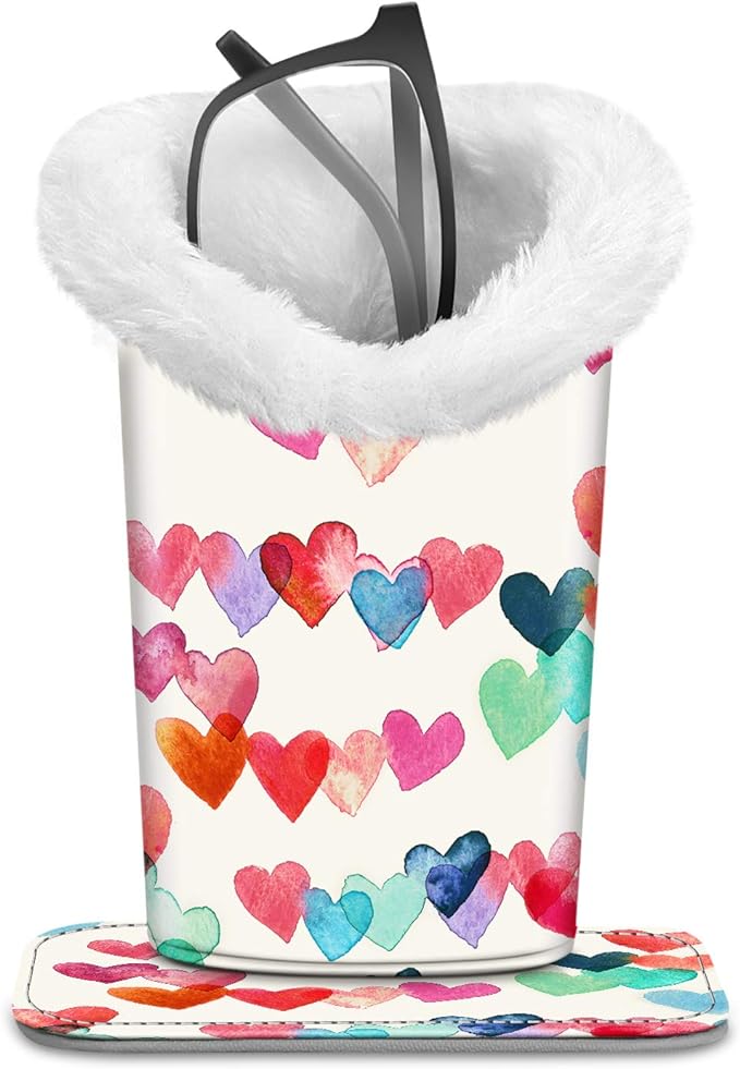 Fintie Plush Lined Eyeglasses Holder, Glasses Stand Case, Anti-scratch Glasses by Fintie