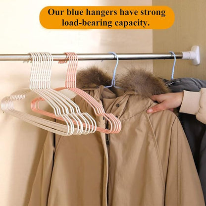 Sky Blue Wire Clothes Hangers - Image 4