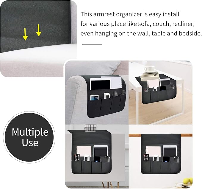 Sofa Armrest Organizer, Remote Control Holder - Image 5