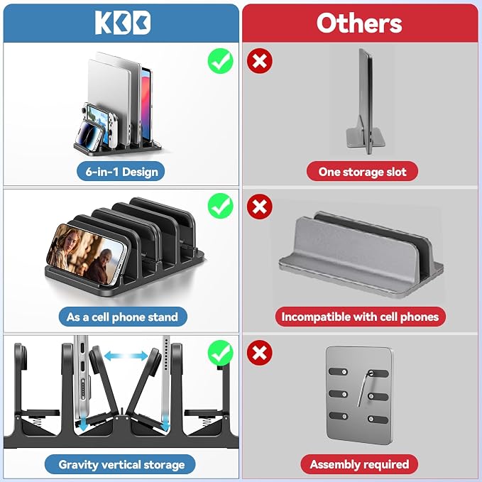 KDD 4-Slot Vertical Laptop Stand - Image 5