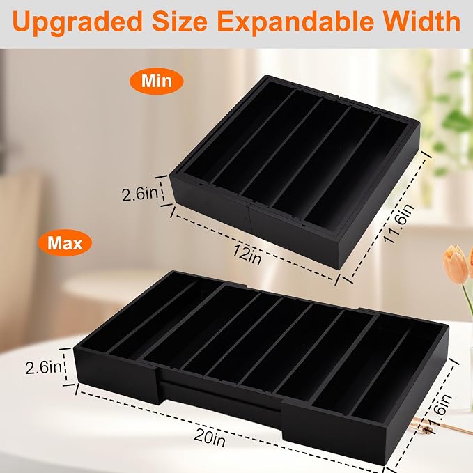 MinBoo Bamboo Drawer Organizer - Image 2