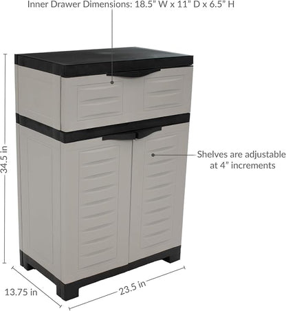 Sunnydaze 34.5" Garage Storage Cabinet - Image 3