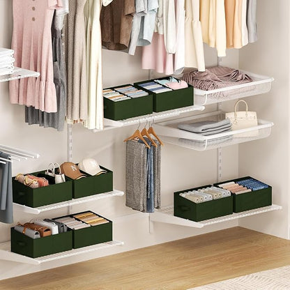 DIMJ Large Closet Shelf Organizer Bins 4 Packs - Image 7