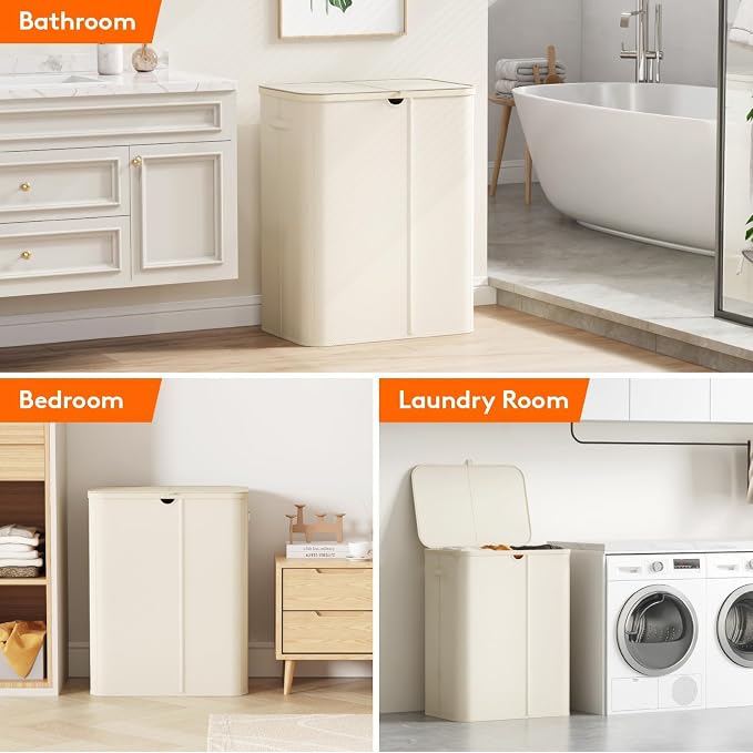 Lifewit 185L 3 Section Laundry Hamper - Image 9