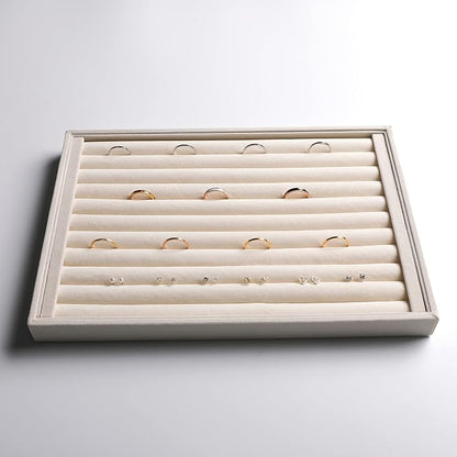 Frebeauty Stackable Velvet Jewelry Organizer Trays - Image 5