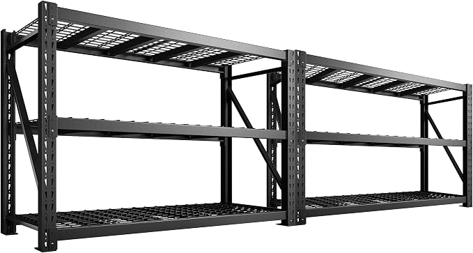 Bepatio 7050LBS Garage Shelving Heavy Duty, 3Tier Storage Rack Shelf.Adjustable by Bepatio
