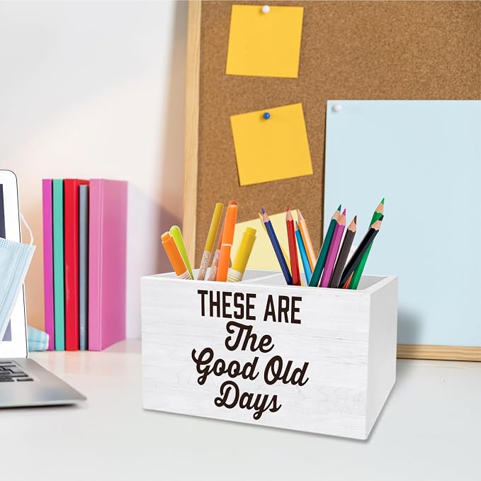 Inspirational Pen Holder for Desk, Motivational Quote Pencil Organizer - Image 6