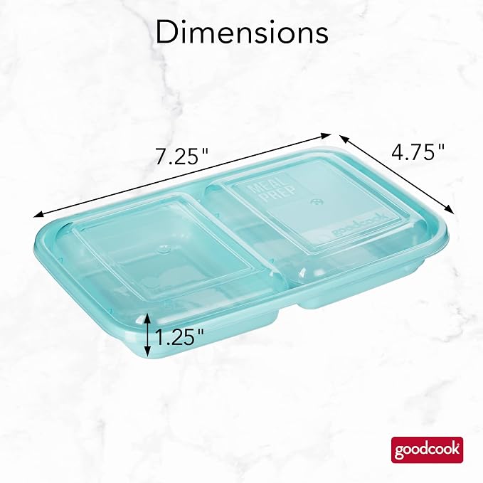 GoodCook 2-Compartment Food Storage Container Set - Image 7