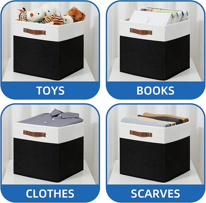 Temary Fabric Storage Bin 4 Pack Cube Storage Bin - Image 4