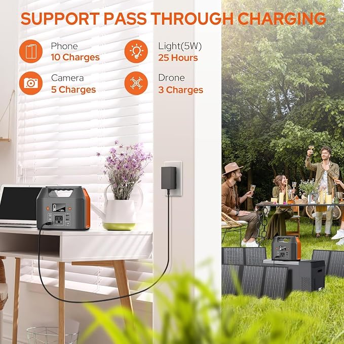 EnginStar Portable Power Station 150W 155Wh Solar Generator 110V 42000mAh - Image 6