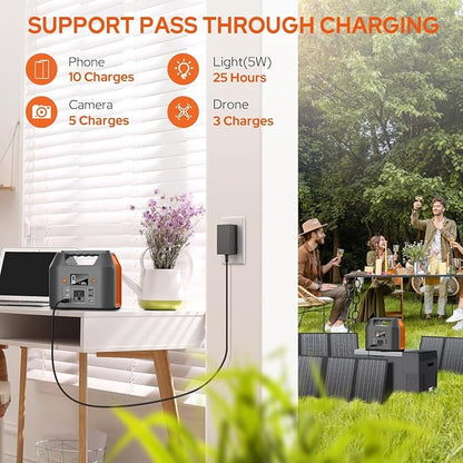 EnginStar Portable Power Station 150W 155Wh Solar Generator 110V 42000mAh - Image 6