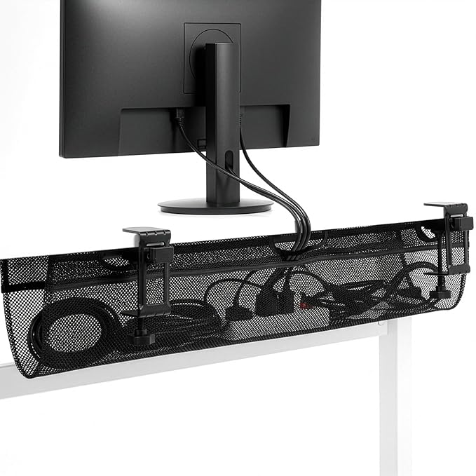 VIVO No Drill Clamp-on 36 inch Mesh Net Under Desk Cable Management Wire by Unknown