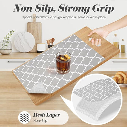 Drawer Shelf Liner for Kitchen Cabinets, Non Adhesive Slip Resistant Shelf - Image 2