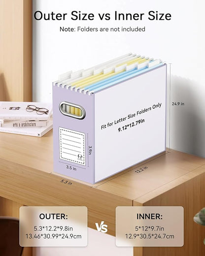 Portable Collapsible Cardboard File Box - Image 2