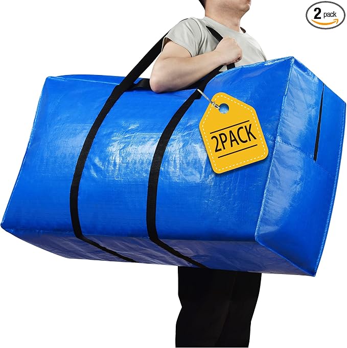 57 Gallon Extra Large Storage Bags, XXL Jumbo Large Moving Bags Heavy Duty by HAPPY+CHEERS