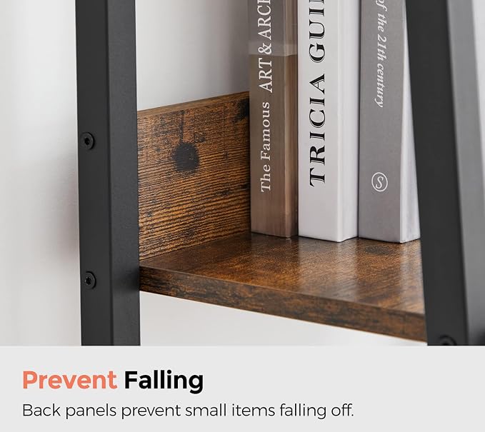 VASAGLE Bookshelf, 5-Tier Narrow Book Shelf, 11.8 x 13.3 x 66.9 Inches - Image 6