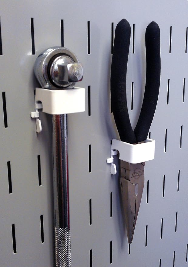 Wall Control KT-200-DLX W Slotted Storage Panel Deluxe Hook Assortment Pegboard - Image 3