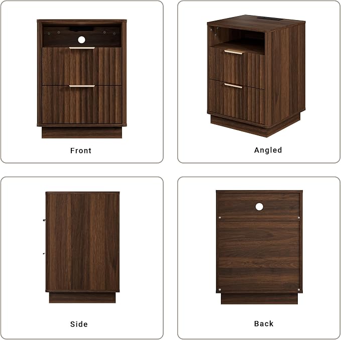 Fluted Night Stand Set of 2 - Image 8