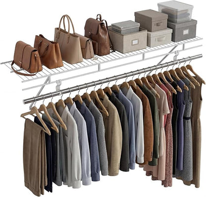 COSTWAY Closet Shelves Wall Mounted, Ventilated Shelf by COSTWAY