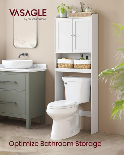 VASAGLE Over the Toilet Storage Cabinet, Adjustable Shelves, Space-Saving | - Image 3
