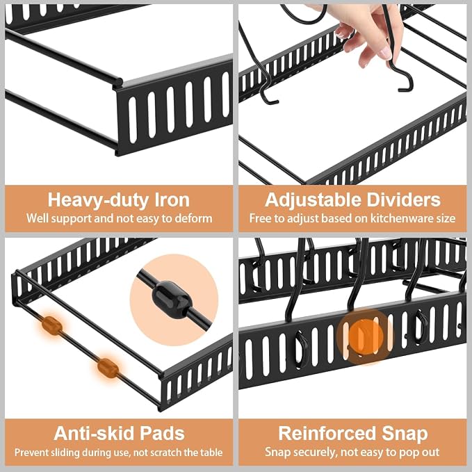 Housolution Pot and Pan Organizer Rack - Image 3