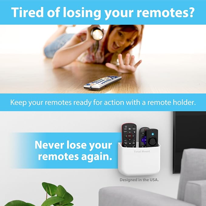 TotalMount Hole-Free Remote Holders – Eliminate Need to Drill Holes in Your Wall - Image 2