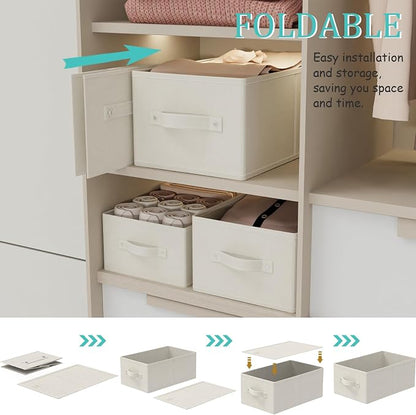 Storage Bins, 3 Pack Foldable Cloth Basket, Cube Organizer - Image 6