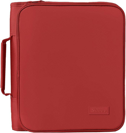 SUNEE Zippered Binder Bag with Handle, 2-Inch 3-Ring O-Ring, 500-Sheet Capacity by SUNEE