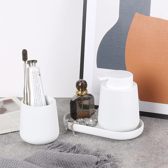 BosilunLife White Bathroom Accessory Set - Image 6