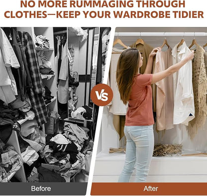 Closet Rods for Hanging Clothes, 17-70 Inch Stepless Adjustable Closet Rod - Image 5