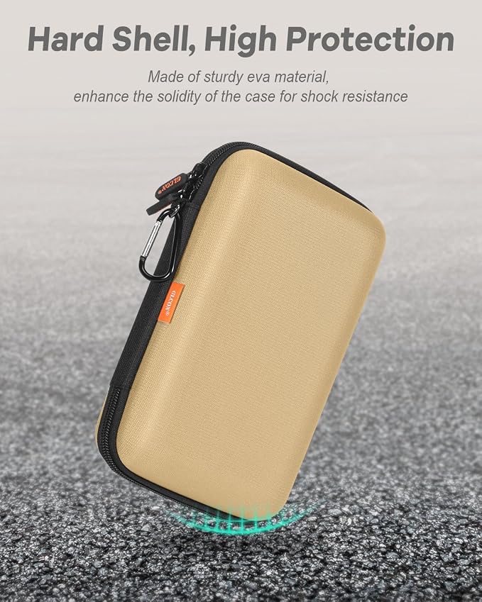 Kakhi-Brown Hard Shell Carrying Case - Image 6
