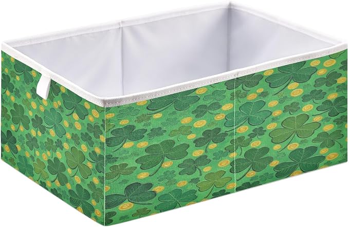 Green St Patricks Day Closet Organizers Storage Cubes Storage Bins Shelf - Image 2