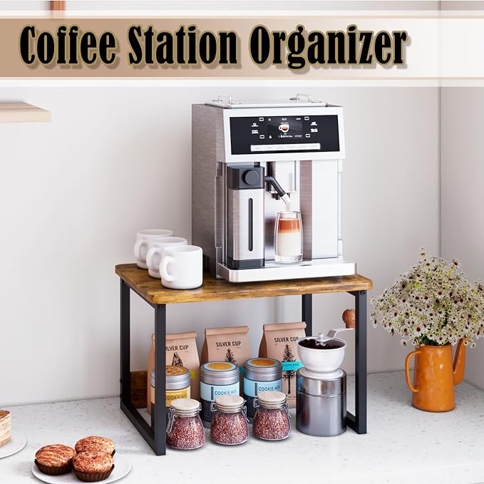 MARTY Countertop Organizer, 17.1"x12.4", Cabinet Organizer Microwave Stand | - Image 4