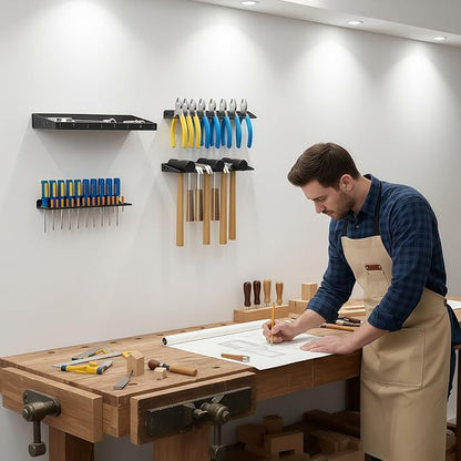 Wall Mount Screwdriver Organizer, Plier Organizer, Hammer Rack, Hand Tool - Image 7