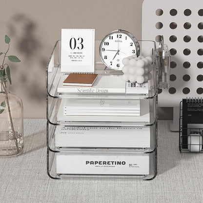 4-Tier Acrylic Paper Tray Organizer - Image 4