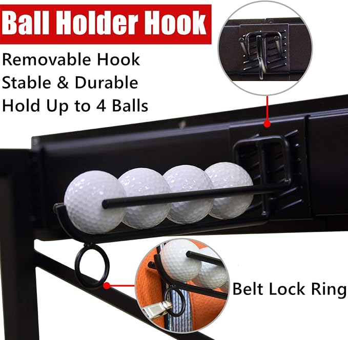 WALMANN Wall Mount Golf Bag Organizer Extra Large 2 Golf Bags Stand Golfing - Image 7