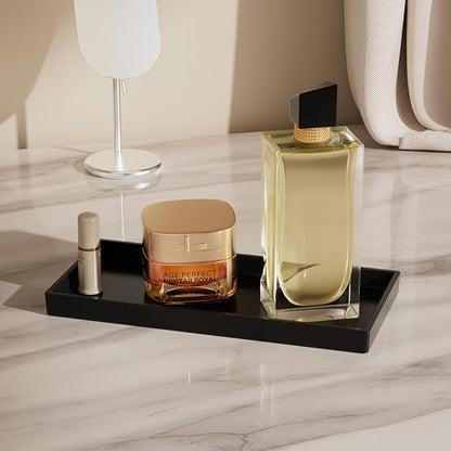 Vanity and Bathroom Tray, 9.8" ABS Countertop Organizer, Waterproof Vanity Tray - Image 4