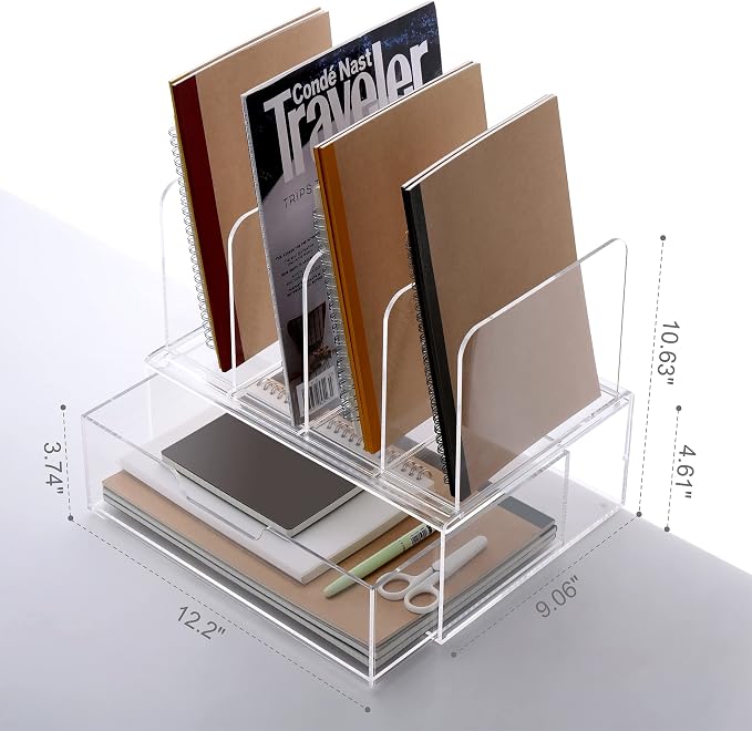 Desk Organizers and Accessories, Acrylic Desk Organizer - Image 3
