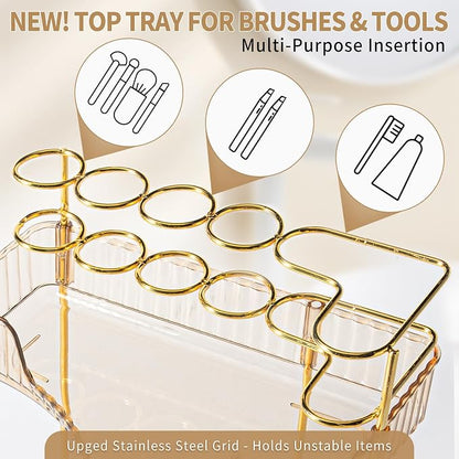 Upgraded 3-Tier Corner Bathroom Countertop Organizer – Spacious Storage - Image 3