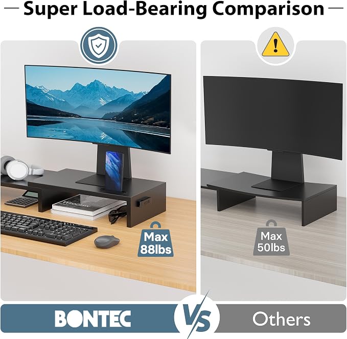 BONTEC Dual Monitor Stand Riser - Image 5