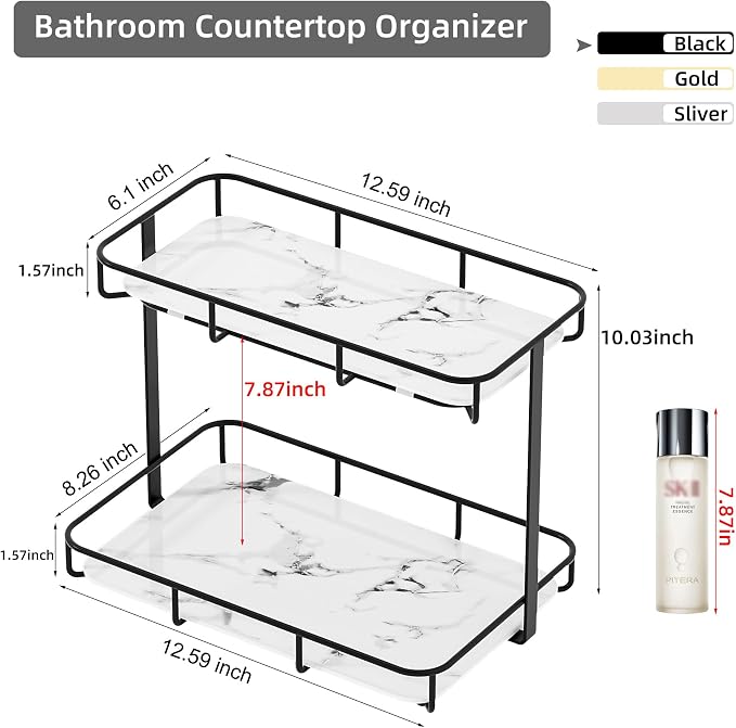 Bathroom Organizer Countertop Perfume Organizer Makeup Organizer Cosmetics - Image 3