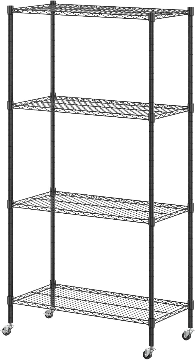 Homdox Heavy Duty 4-Tier Metal Shelving Unit by HOMDOX