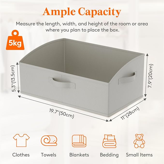 Lifewit Extra Large Trapezoid Closet Storage Bins - Image 2