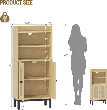 Hzuaneri Bathroom Storage Cabinet, Small Floor Cabinet - Image 2