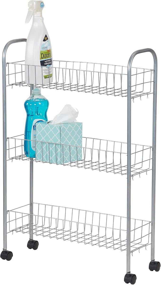 Household Essentials Slim Storage Cart, 3 Shelf Storage Cart - Image 5