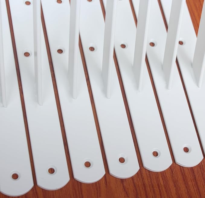 16 Pack L12 x H 8" White Heavy Duty Shelf Brackets - Image 3