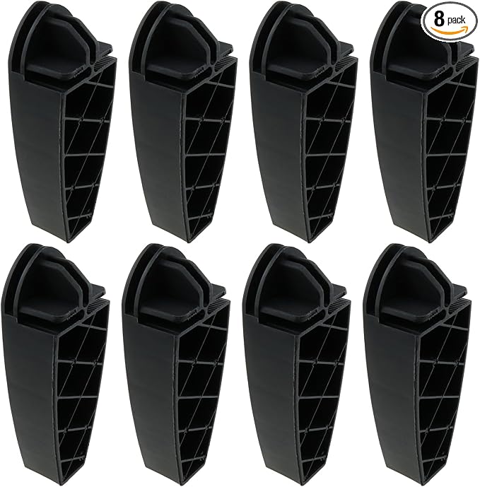 8PCS 100x35x25mm Wire Cube Organiser ABS Plastic Modular Shelf Connector Black by LUORNG